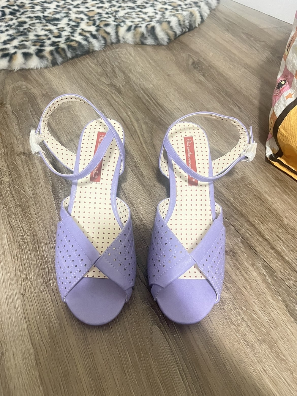 Denise lavender Peep-Toe Ankle Strap Sandals - Women B.A.I.T. FOOTWEAR